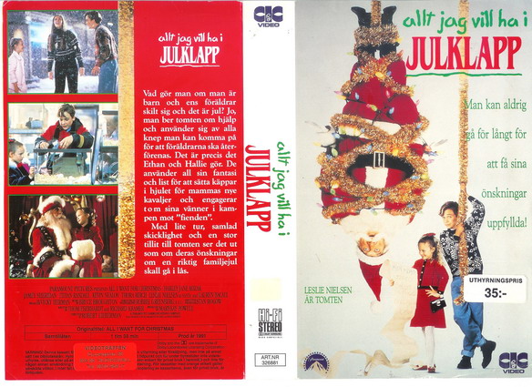 326881 ALLT JAG VILL HA I JULKLAPP (VHS)